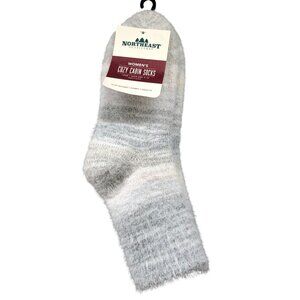 Northeast Outfitters Cozy Cabin Socks Size 5-10 Gray Aloe Infused Womens